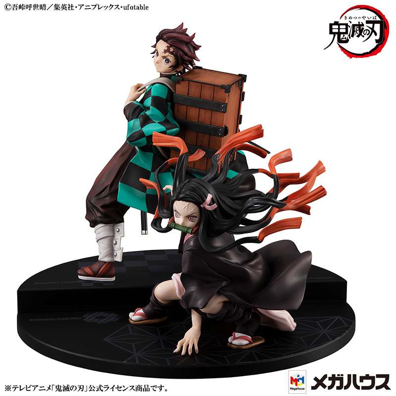 MEGAHOUSE - DEMON SLAYER BROTHER & SISTER GEM ST STATUA 17 cm