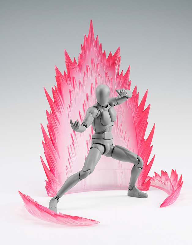 TAMASHII EFFECT ACCESSORI ACTION FIGURE AURA DI ENERGIA ROSSA 19 CM BANDAI