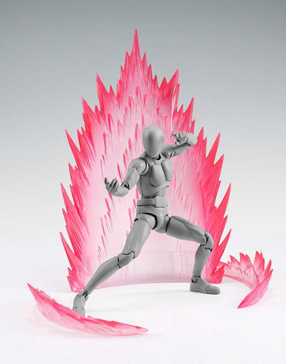 TAMASHII EFFECT ACCESSORI ACTION FIGURE AURA DI ENERGIA ROSSA 19 CM BANDAI
