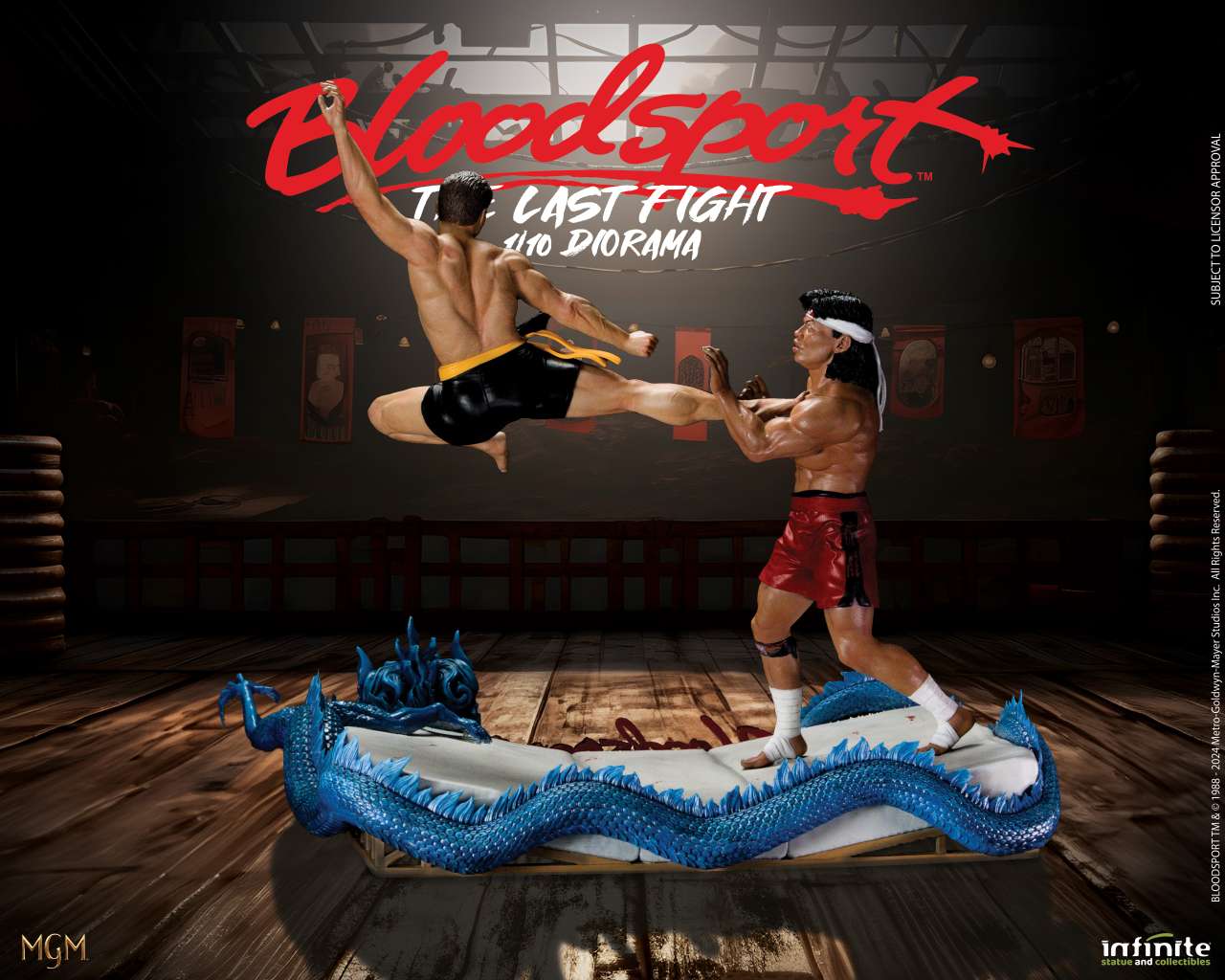BLOODSPORT LAST FIGHT STATUA DIORAMA RESINA 1/10 ED LIMITATA INFINITE STATUE