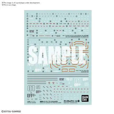 BANDAI - GUNDAM DECAL 123 GUNDAM ORIGIN MULTI 1 MODEL KIT