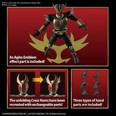 BANDAI RISE MASKED RIDER AGITO GROUND F MODEL KIT 12 cm