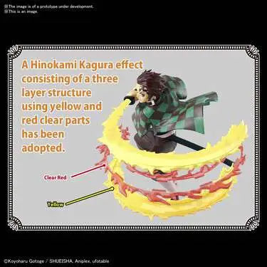 BANDAI TANJIRO - DEMON SLAYER KAM HINOKAMI KAGURA MODEL KIT 12 cm