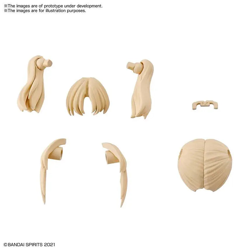 BANDAI 30MS OPTION HAIR STYLE PARTS VOL 1 (4) MODEL KIT