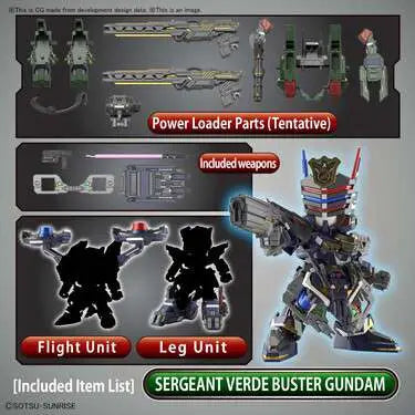 SDW HEROES SGT VERDE BUST GUNDAM DX SET