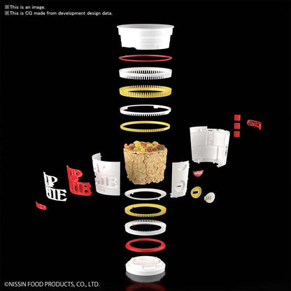 BANDAI BEST HIT CHRONICLE CUPNOODLE 1/1 MODEL KIT 15 cm