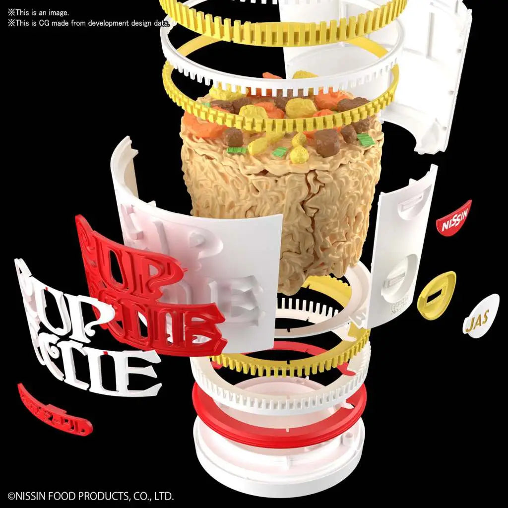 BANDAI BEST HIT CHRONICLE CUPNOODLE 1/1 MODEL KIT 15 cm