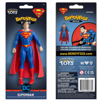 NOBLE COLLECTIONS SUPERMAN - DC COMICS MINI BENDYFIG FIGURA 14 cm