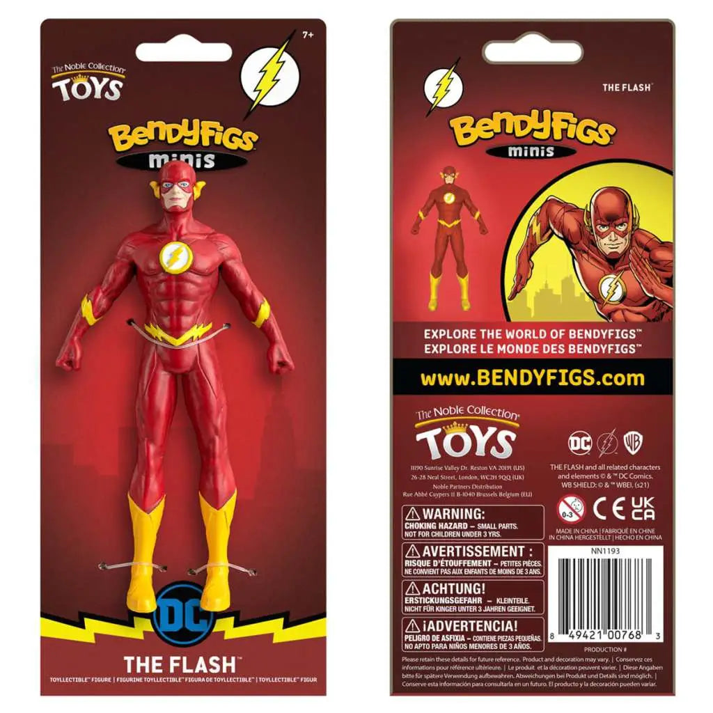 NOBLE COLLECTIONS FLASH - DC COMICS MINI BENDYFIG FIGURA 14 cm