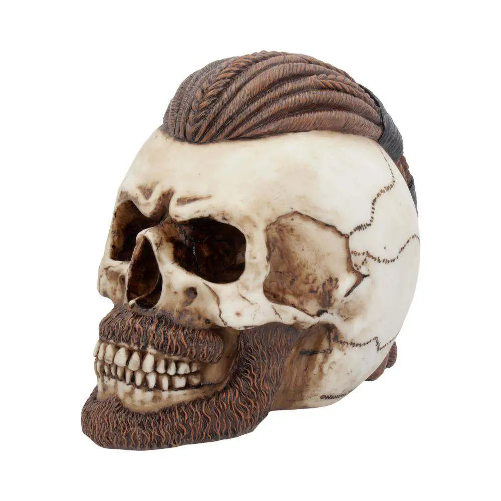 RAGNAR VIKING SKULL ORNAMENT 16CM