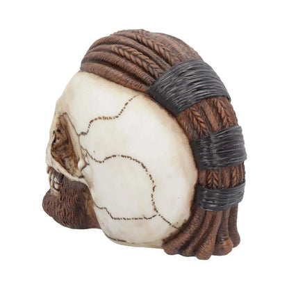 RAGNAR VIKING SKULL ORNAMENT 16CM