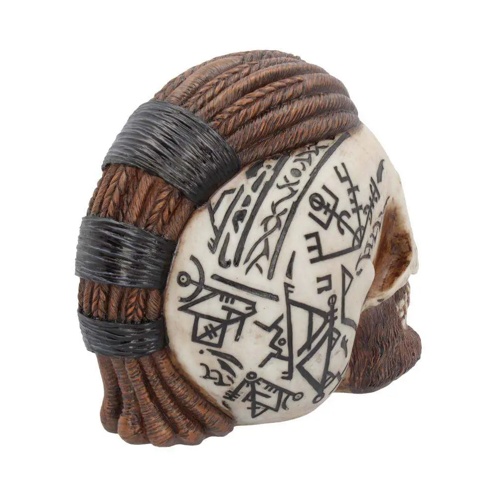 RAGNAR VIKING SKULL ORNAMENT 16CM