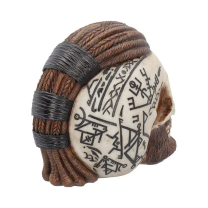 RAGNAR VIKING SKULL ORNAMENT 16CM