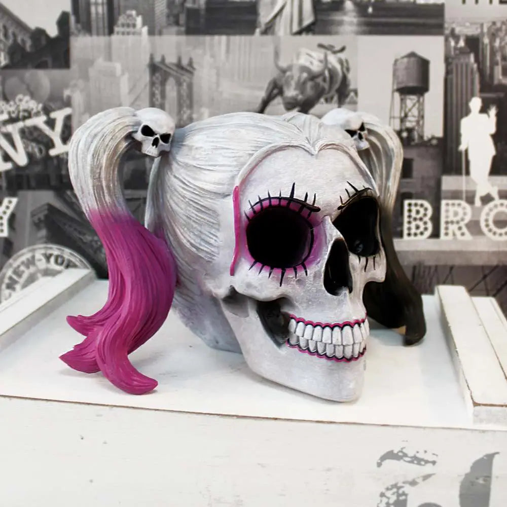 NEMESIS NOW DADDY LITTLE MONSTER SKULL ORNAMENT STATUA 21CM