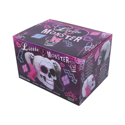 NEMESIS NOW DADDY LITTLE MONSTER SKULL ORNAMENT STATUA 21CM