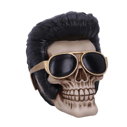 THE KING OF ROCK SKULL ORNAMENT 17CM