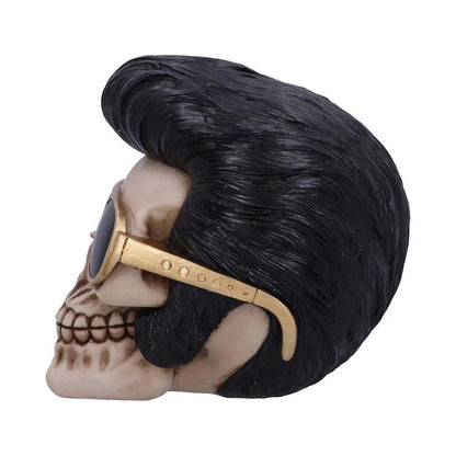 THE KING OF ROCK SKULL ORNAMENT 17CM