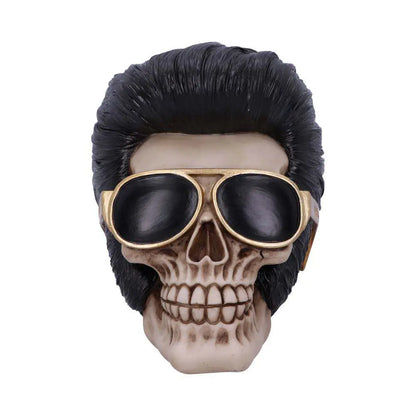 THE KING OF ROCK SKULL ORNAMENT 17CM