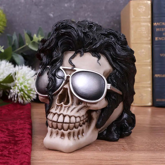 THE KING OF POP SKULL ORNAMENT 16.5CM