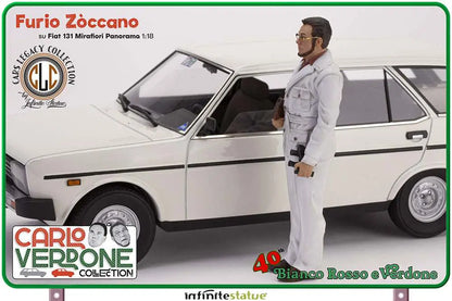 INFINITE STATUE - CARLO VERDONE FURIO 131 PANORAMA 1:18 RESIN CAR STATUA 236 x 91,5 x 78