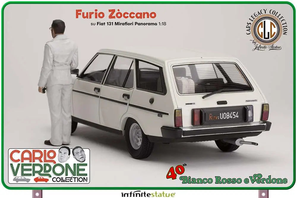 INFINITE STATUE - CARLO VERDONE FURIO 131 PANORAMA 1:18 RESIN CAR STATUA 236 x 91,5 x 78