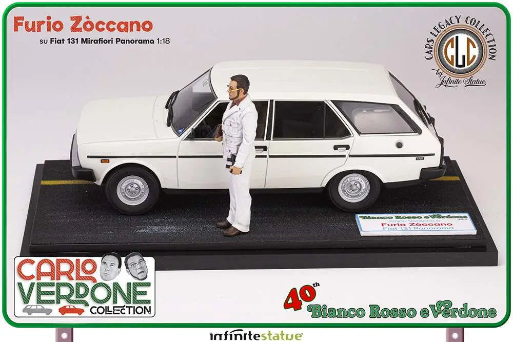 INFINITE STATUE - CARLO VERDONE FURIO 131 PANORAMA 1:18 RESIN CAR STATUA 236 x 91,5 x 78