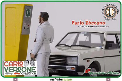 INFINITE STATUE - CARLO VERDONE FURIO 131 PANORAMA 1:18 RESIN CAR STATUA 236 x 91,5 x 78