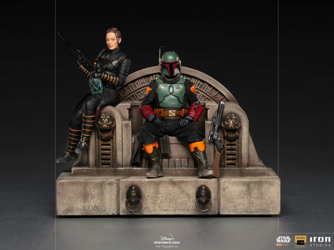 IRON STUDIOS MANDALORIAN BOBAFETT FENNEC DLX 1/10 STATUA 23 cm