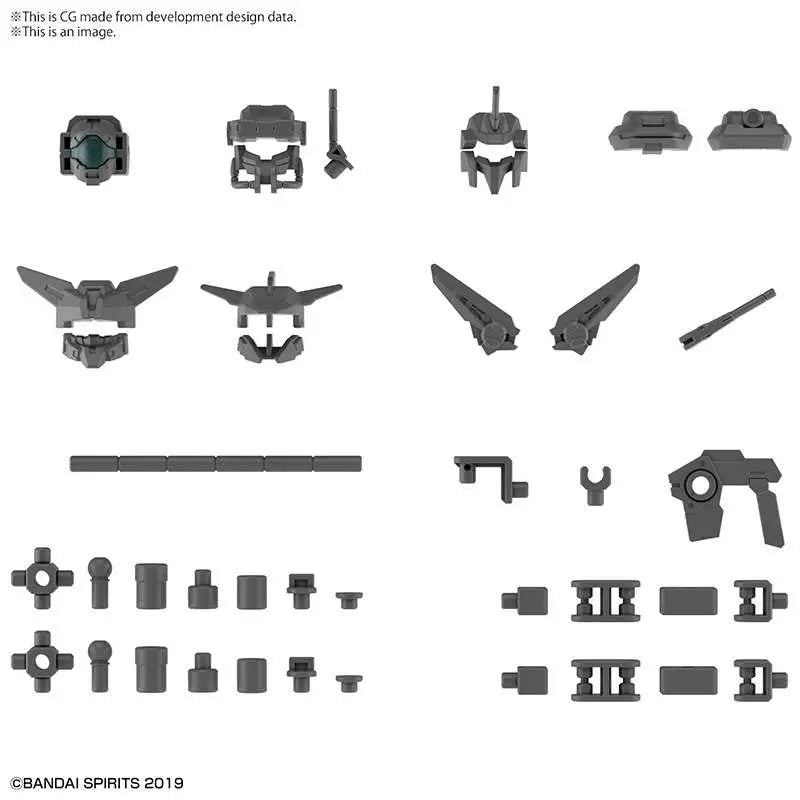 BANDAI OP PARTS SET 6 CUSTOM HEADS 1/144 MODEL KIT 30MM