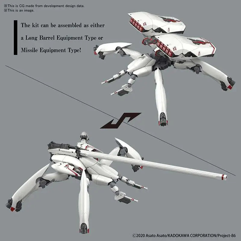 BANDAI HG REGINLEIF LONG BARREL /MISSILE 1/148 MODEL KIT 6 cm