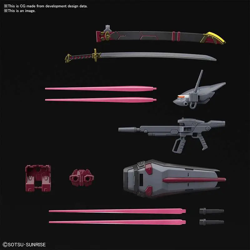 BANDAI RAY - GUNDAM HG AST RED FRAME INVER 1/144 MODEL KIT 13 cm