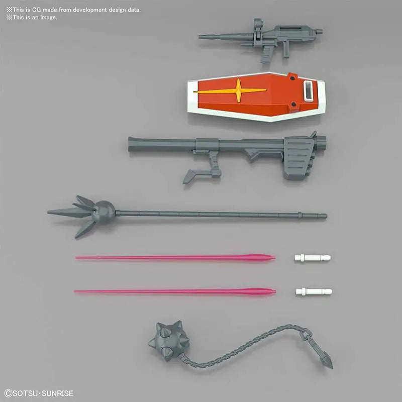 BANDAI - GUNDAM EG RX-78-2 FULL WEAPON SET MODEL KIT 13 cm