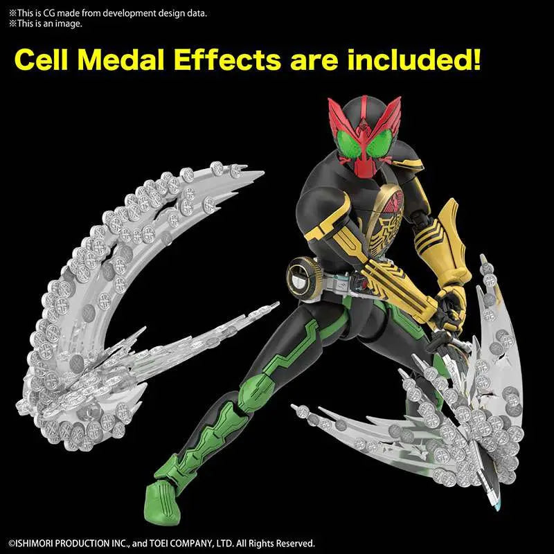 BANDAI RISE KAMEN RIDER OOO TATOBA COMBO MODEL KIT 13 cm