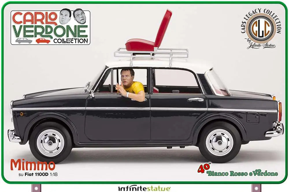 INFINITE STATUE - ORI MIMMO SU FIAT 1100 RESIN CAR 1/18 STATUA