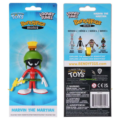 NOBLE COLLECTIONS LOONEY TUNES MARVIN MINI BENDYFIG FIGURA 11 cm