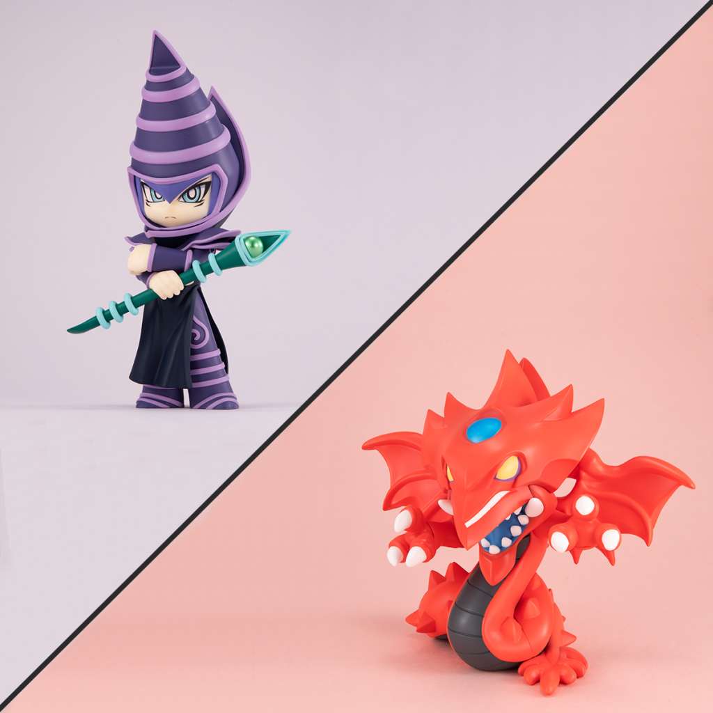 MEGAHOUSE MEGATOON YU-GI-OH DARK MAGICIAN & SLIFER GIFT SET MINI FIGURA 11 cm