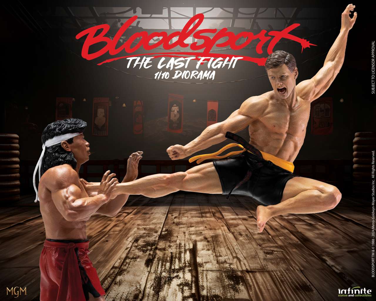 BLOODSPORT LAST FIGHT STATUA DIORAMA RESINA 1/10 ED LIMITATA INFINITE STATUE