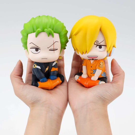ONE PIECE LOOK UP PVC STATUAS RORONOA ZORO & SANJI FUTURE ISLAND EGGHEAD VER. 11 CM (WITH REGALO) MEGAHOUSE