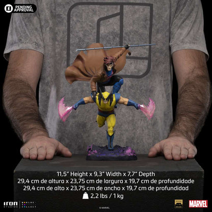 IRON STUDIOS X-MEN 97 WOLVERINE & GAMBIT 1/10 STATUA 30 cm