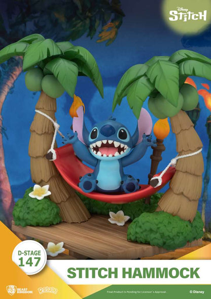 BEAST KINGDOM D-STAGE STITCH HAMMOCK FIGURA 13.6 cm