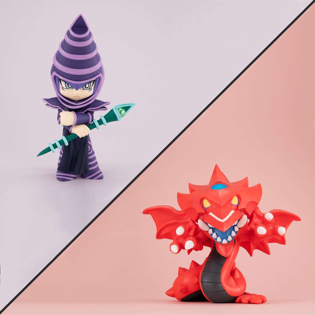 MEGAHOUSE MEGATOON YU-GI-OH DARK MAGICIAN & SLIFER GIFT SET MINI FIGURA 11 cm