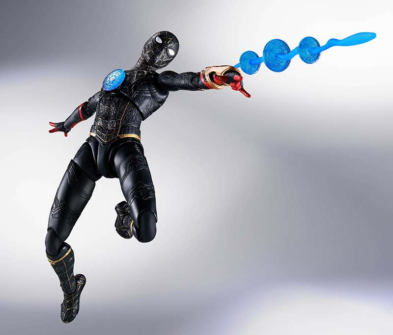 BANDAI SHF SPIDER-MAN NO WAY HOME BLACK/GOLD ACTION FIGURE 15 cm