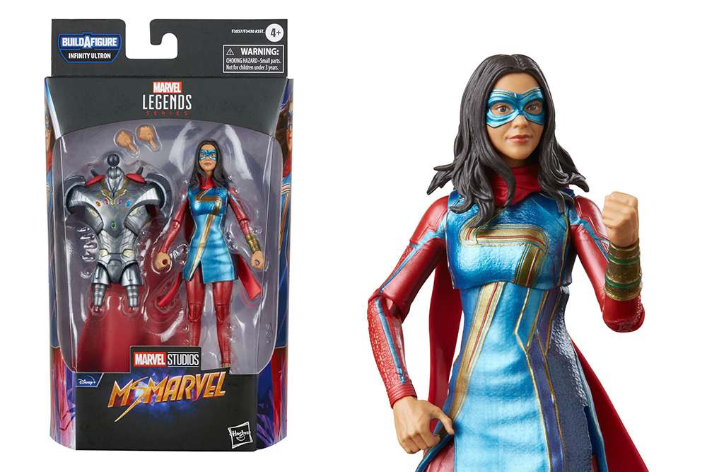 MS. MARVEL MARVEL LEGENDS SERIES ACTION FIGURA 2022 INFINITY ULTRON BAF: MS. MARVEL 15 CM HASBRO