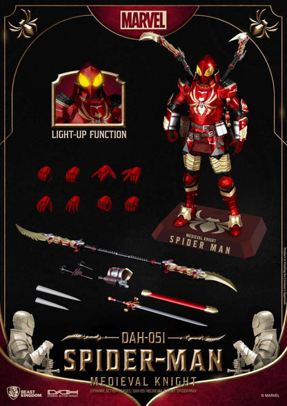 BEAST KINGDOM MEDIEVAL KNIGHT SPIDER-MAN DAH ACTION FIGURE 20 cm