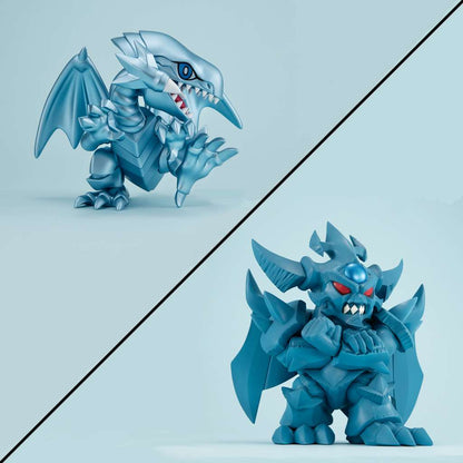 MEGAHOUSE MEGATOON YU-GI-OH BLUE EYES WHITE DRAGON + OBELISK TORMENTOR SET GIFT MINI FIGURA 11 cm