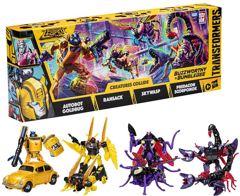 HASBRO - TRANSFORMERS CREATURES COLLIDE 4-PACK AF ACTION FIGURE