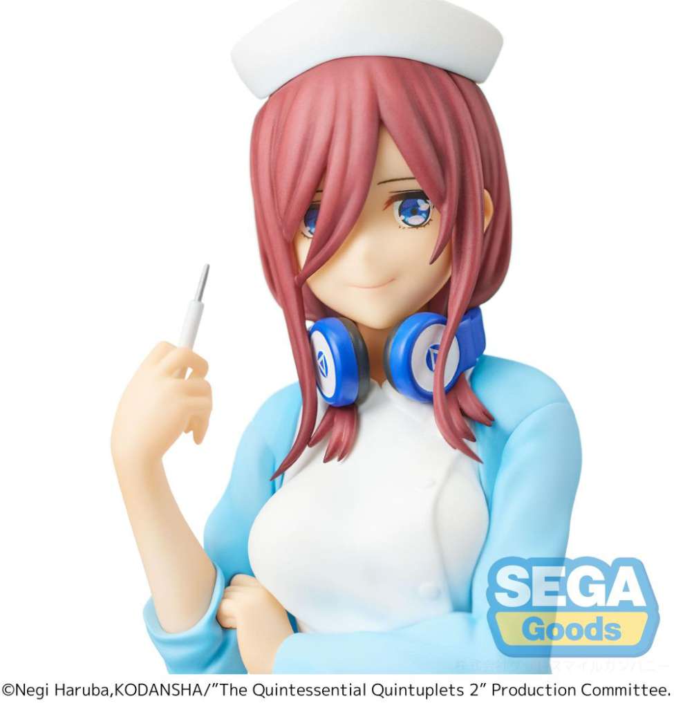 THE QUINTESSENTIAL QUINTUPLETS 2 SPM PVC STATUA MIKU NAKANO NURSE VER. 21 CM SEGA