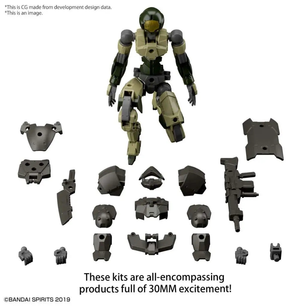 BANDAI 30MM EXM A9A SPINATIO ARMY TYPE 1/144 MODEL KIT 10 cm