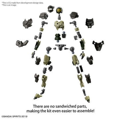 BANDAI 30MM EXM A9A SPINATIO ARMY TYPE 1/144 MODEL KIT 10 cm