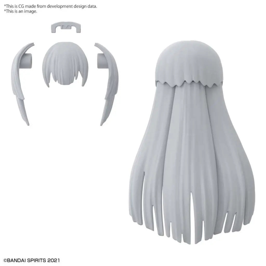 BANDAI 30MS OPTION HAIR STYLE PARTS VOL 4 (4) MODEL KIT -